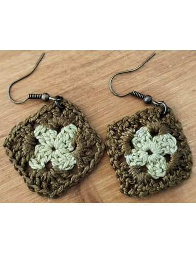 Boucles d'oreilles coton