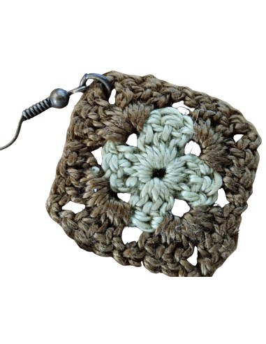 Boucles d'oreilles coton