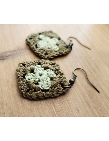 Boucles d'oreilles coton