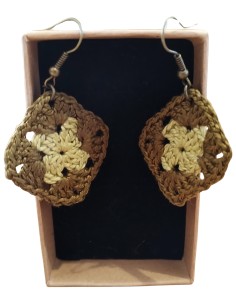 Boucles d'oreilles coton