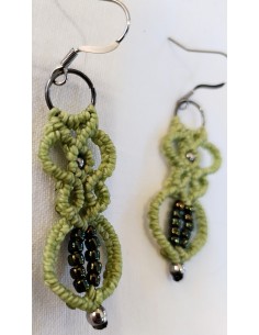 Boucles d'oreilles macramé... 2