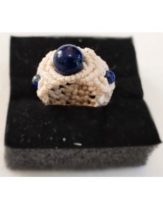 Bague Macramé blanche