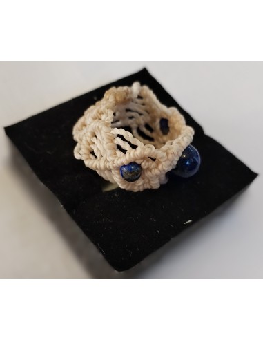Bague Macramé blanche