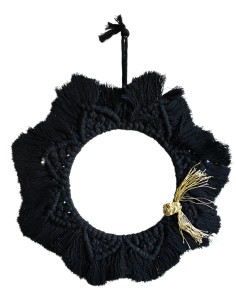 Décoration Macramé Noire