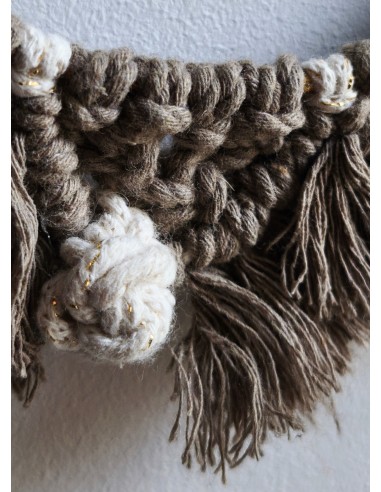 Décoration Macramé Grise