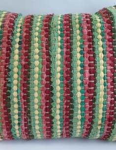 Coussin carré tissé